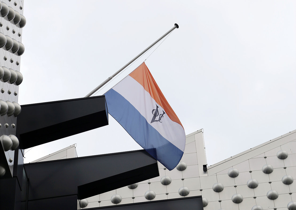 Installation view of Return of the Amersfoort by Haroon Gunn-Salie and Aline Xavier