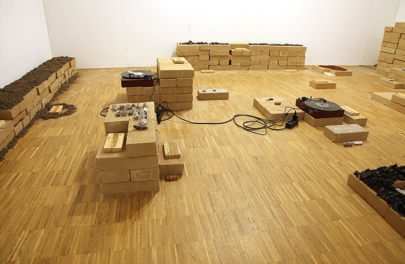 Installation view of work by Dineo Seshee Bopape