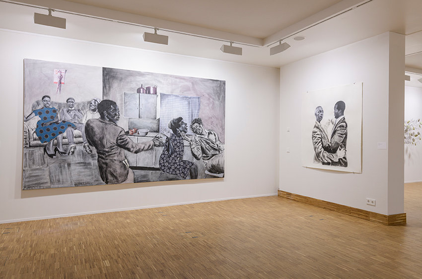 Installation view of work by Neo Matloga